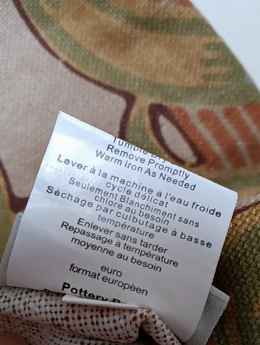 Pottery Barn Simone Linen/ Cotton Standard + Euro Sham Jacobean Palampore
